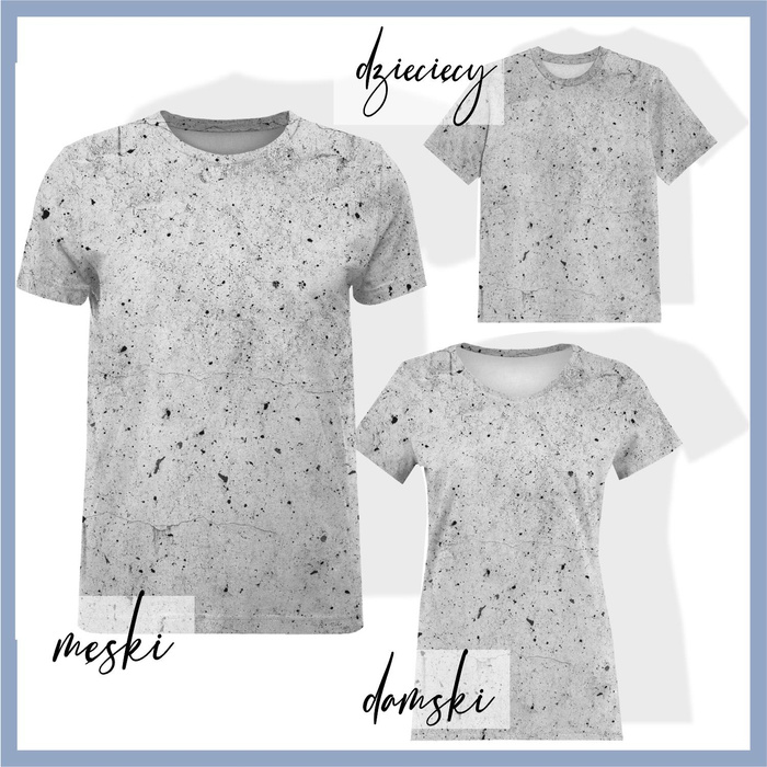 T-SHIRT DAMSKI -  BETON - single jersey XXL