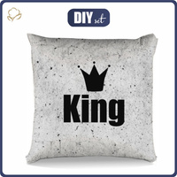 PILLOW 45x45 - KING - Upholstery velour - sewing set