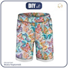 KID`S SHORTS (RIO) - PAPER BUTTERFLIES - looped knit fabric (86/92)