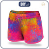 Damen Badeshorts - BUNT KLECKSE L