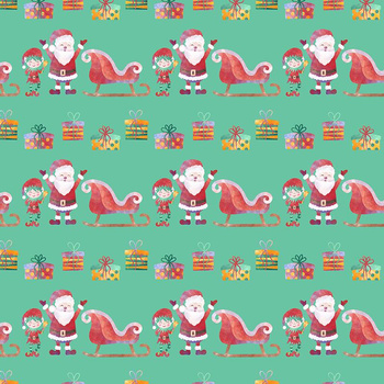 WEIHNACHTSMANN UND SCHLITTEN (WEIHNACHTSFREUNDE)