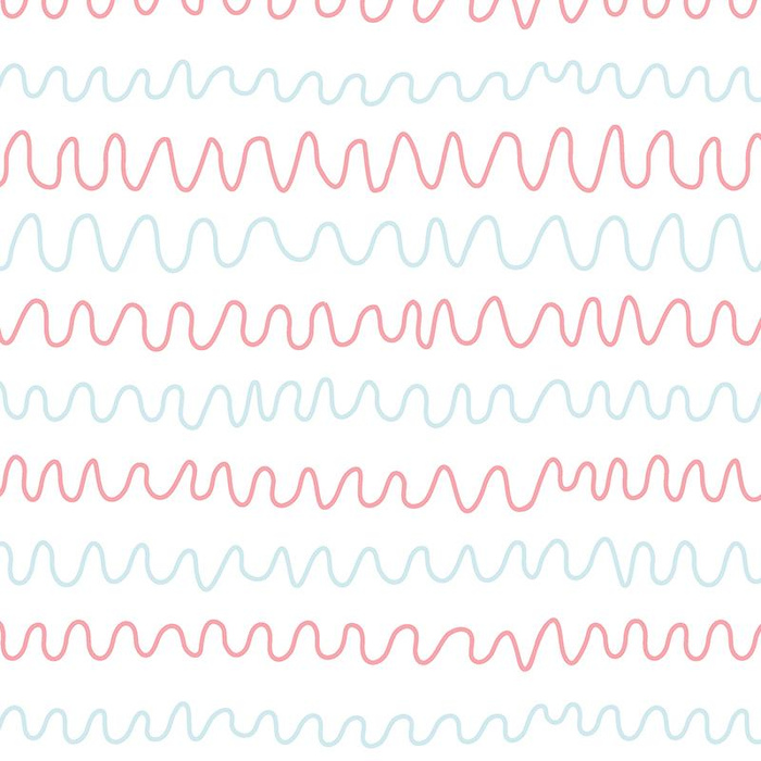 PASTEL DOODLES / mint - salmon pink (PASTEL SKY) - single jersey with elastane 