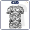 MEN’S T-SHIRT - COMICS (black-white) - single jersey XS