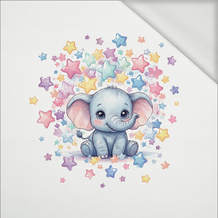 CUTE ELEPHANT - panel (60cm x 50cm) Sommersweat