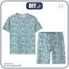 CHILDREN'S PAJAMAS "ADA" - TURTLES AND JELLYFISH (BLUE PLANET) - Bamboo Single Jersey with elastan (86/92)