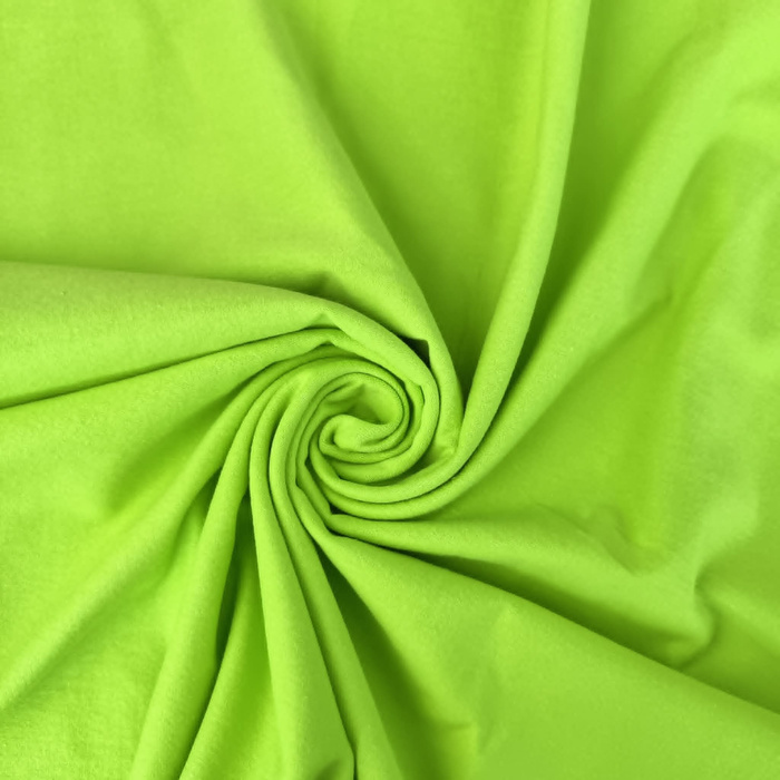 Single Jersey s elastanem 210g - NEONOVĚ ZELENÁ
