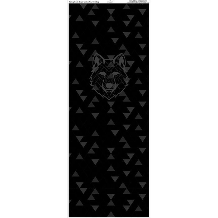 GYM BAG - GRAY WOLF - sewing set