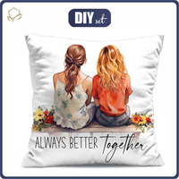 POLŠTÁŘ 45x45 - ALWAYS BETTER TOGETHER - přední + zadní strana