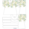 KIMONO BLUSE - GREEN LEAVES - Nähset L-XL