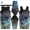 PENCIL DRESS (ALISA) - BUTTERFLIES / gold - sewing set M