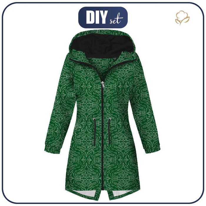 DÁMSKÁ BUNDA PARKA (ANNA) L - DAMASCO / zelená - softshell