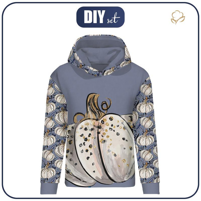 BLUZA DAMSKA (POLA) CLASSIC Z KAPTUREM - ZACZAROWANA DYNIA (ZACZAROWANA NOC) - dzianina pętelkowa - S
