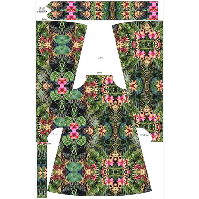 KLEID "DALIA" MAXI - WILD JUNGLE ms. 2 - Nähset S-M