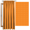 BUBBLED / orange - Cotton woven fabric