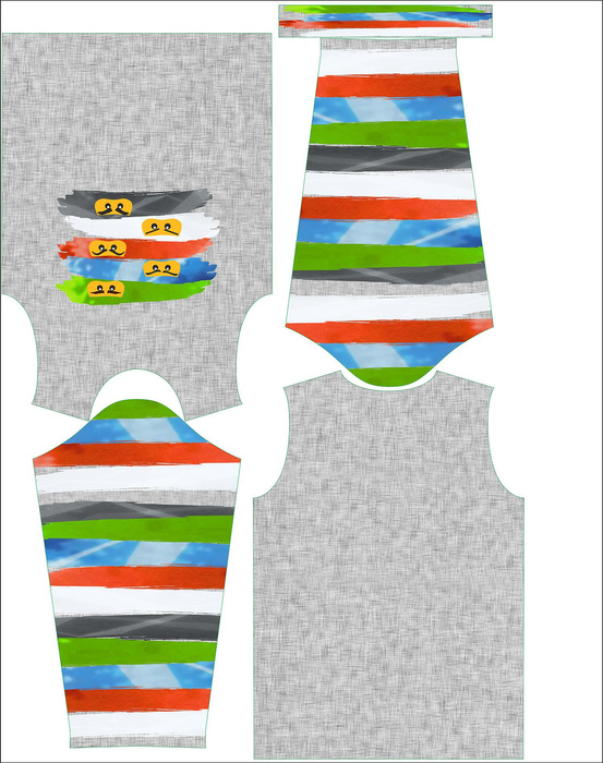 LONGSLEEVE - NINJA TÝM - single jersey