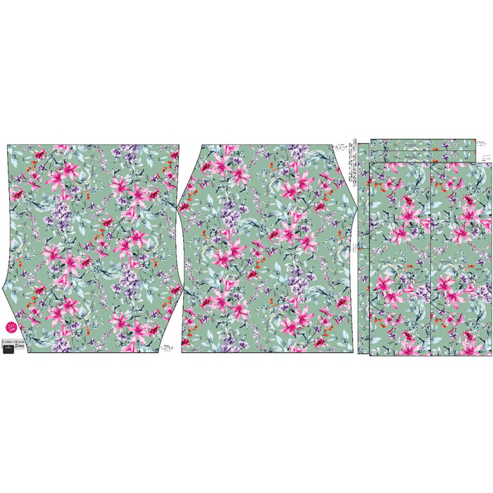 Carmenausschnitt Bluse (SARA) - SPRING MEADOW M. 3 - Nähset - 146-152