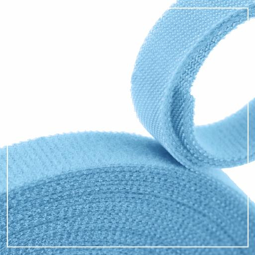 Suchý zip samolepící  20mm azurový pudrový komplet.351