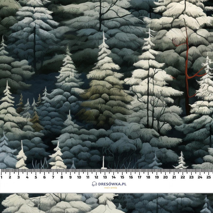 WINTER FOREST VZ. 2 - teplákovina s elastanem ITY