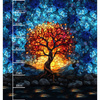 STAINED GLASS WZ.6 - panel (75cm x 80cm) looped knit fabric with elastane ITY