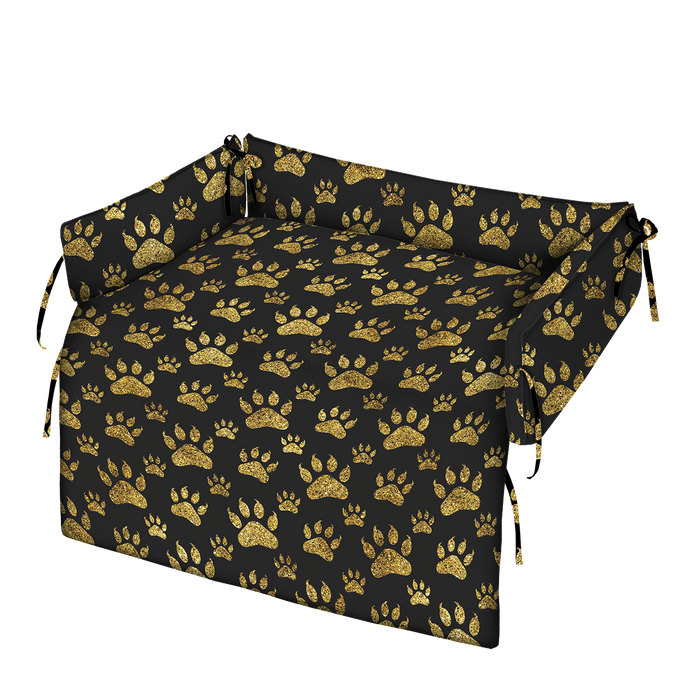 LEGOWISKO DLA ZWIERZĄT - BLACK & GOLD GLAMOUR WZ.8 - zestaw do uszycia - S