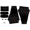 SPORTLEGGINGS - BLÄTTER M. 3 / SCHWARZ - S