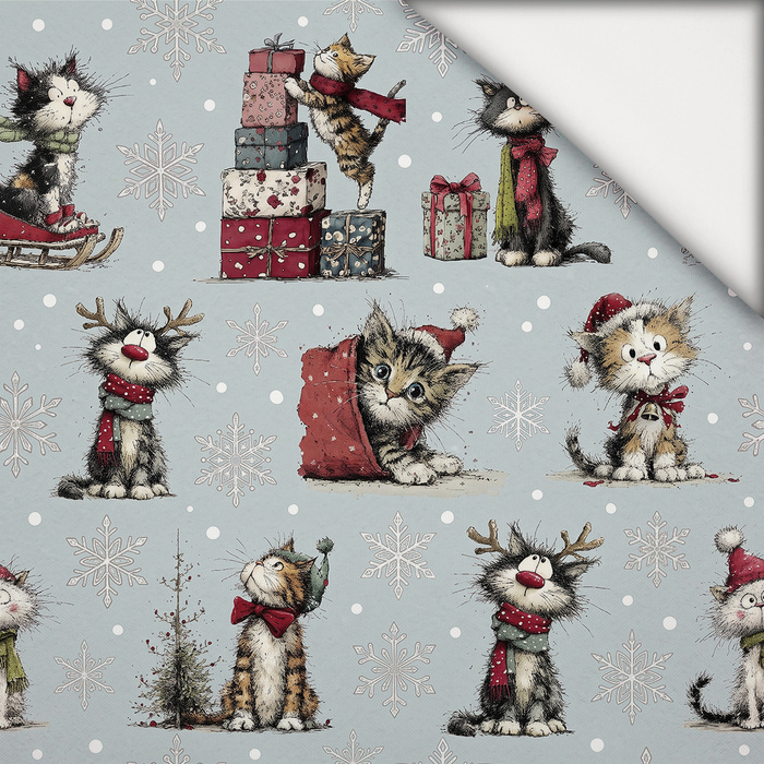 CHRISTMAS PETS WZ. 3 - lehký, česaný úplet