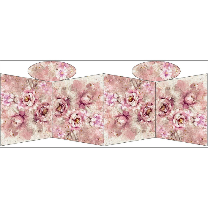 NÁKUPNÍ TAŠKA - WATER COLORFLOWERS VZ. 6 - Sada šití