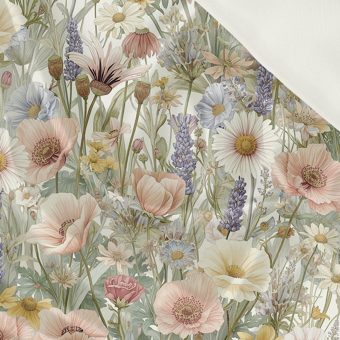PASTEL FLOWERS WZ. 35 - Satyna