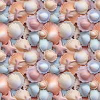 SEA WORLD pat. 6 - Cotton muslin