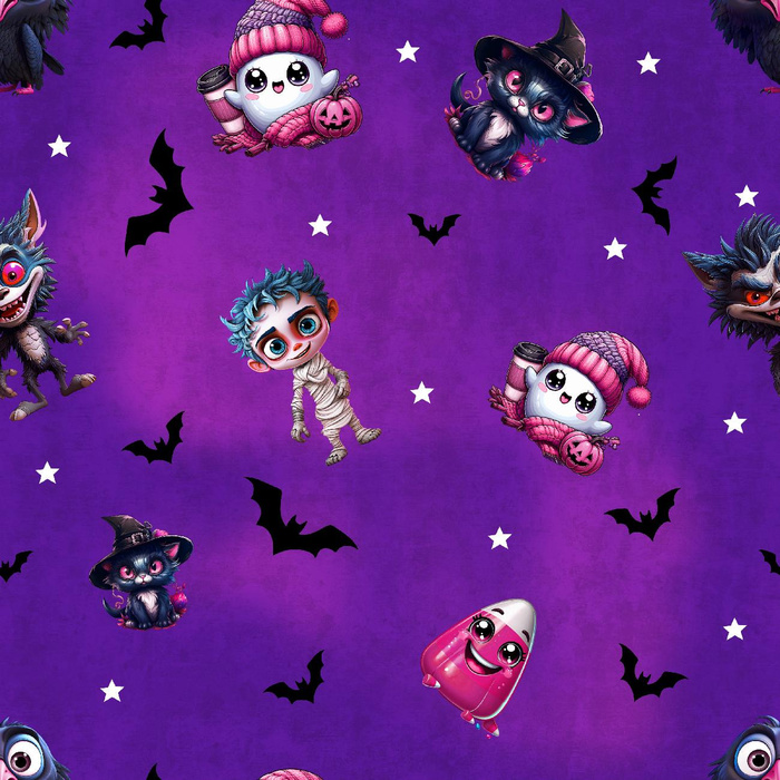 Cute Halloween wz. 6 - lycra 300g