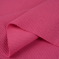 Rib Jersey fabric Unicolour - PINK (D-04)