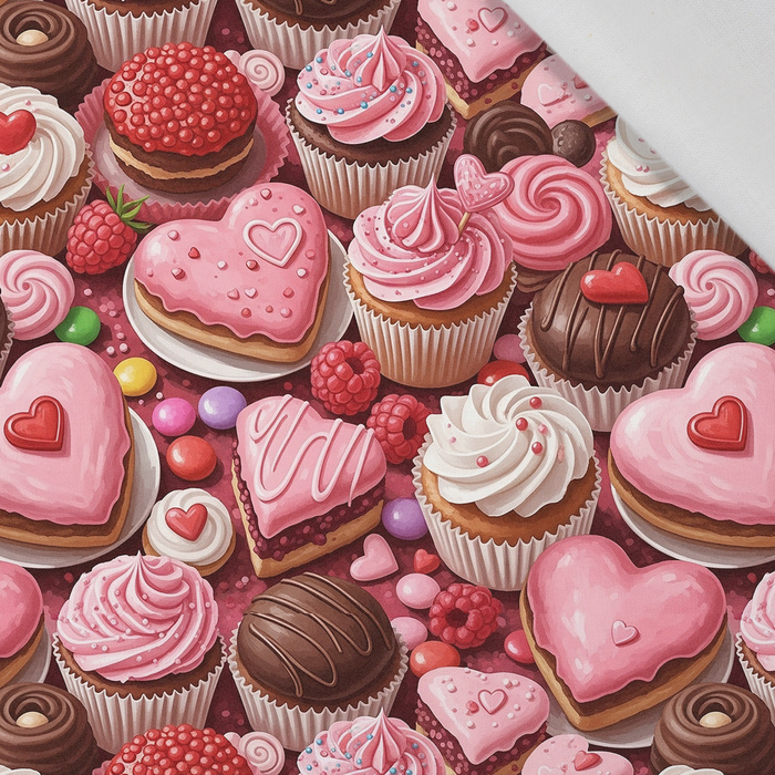 VALENTINE'S DAY 22 - tkanina bawełniana
