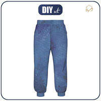KID'S JOGGERS (ROBIN) - BLUE - sewing set