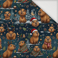 CHRISTMAS CAPYBARA - Tkanina na obrusy
