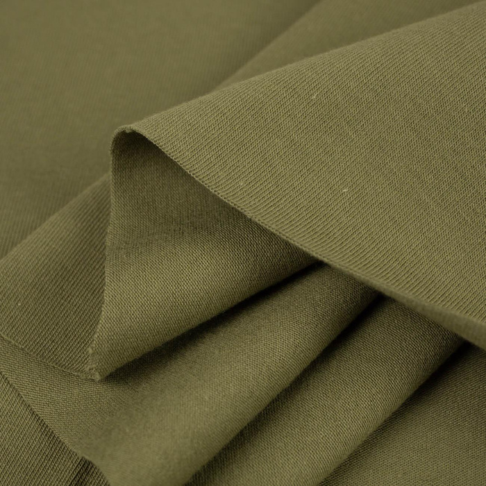 D-13 OLIVOVÁ ZELENÁ - úplet tričkovina s elastanem TE210