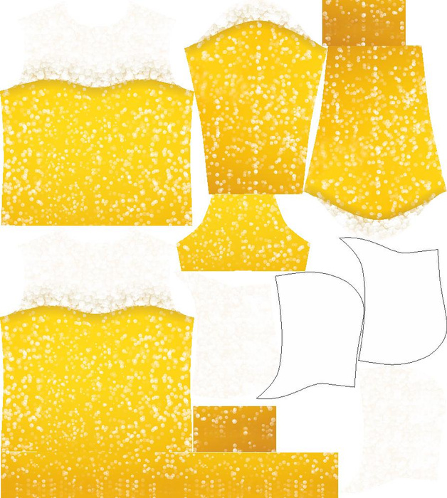 MEN’S HOODIE (COLORADO) - BEER - sewing set