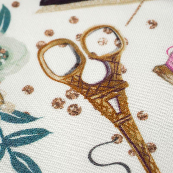 RETRO SEWING MACHINES pat. 1 / white - Waterproof woven fabric