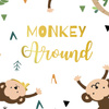 MONKEY AROUND (WILD & FREE) - SINGLE JERSEY PANEL 