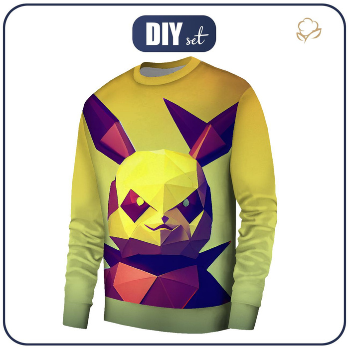 BASIC HERREN SWEATSHIRT (OREGON) - BAD ELECTRICITY - Nähset M