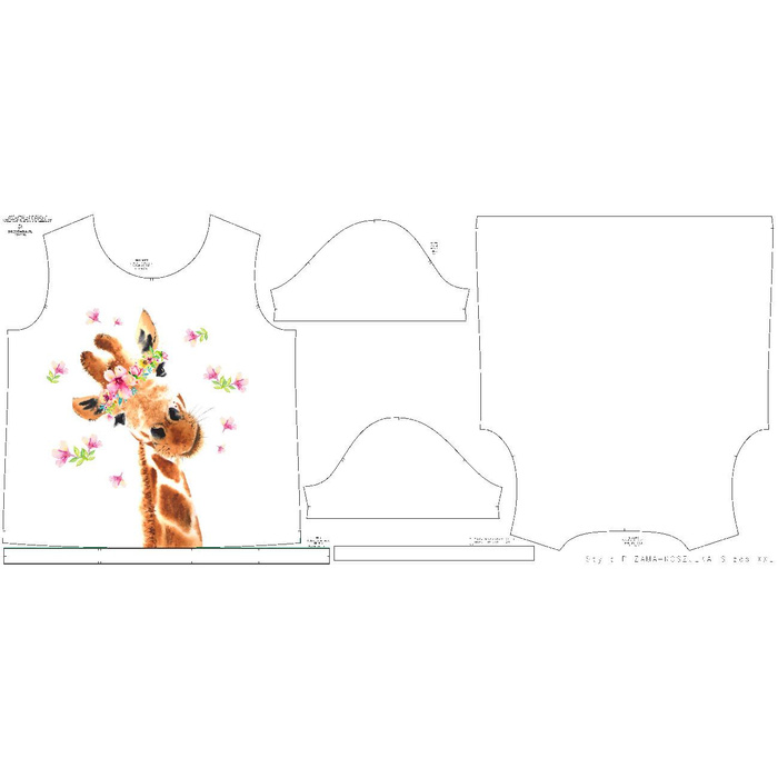 PAJAMAS-T-SHIRT - GIRAFFE - XL