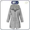 WOMEN'S PARKA (ANNA) - WHITE DOTS / grey - softshell