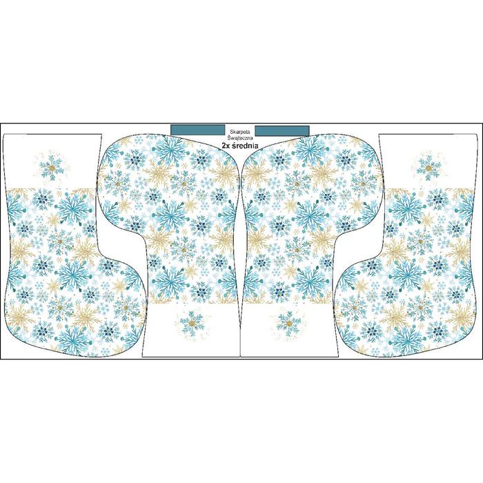 Christmas Stocking Set - BLUE SNOWFLAKES