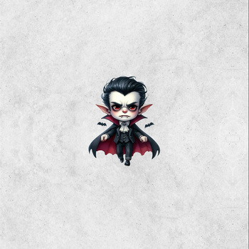 DRACULA CUTE HALLOWEEN WZ. 1 - PANEL (60cm x 50cm) SINGLE JERSEY