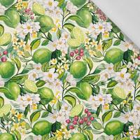 TUTTI FRUTTI WZ. 41 / lime cream - tkanina bawełniana