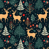 CHRISTMAS FOREST- single jersey z elastanem ITY