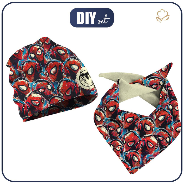 KID'S CAP AND SCARF (CLASSIC) - SPIDER 48-50
