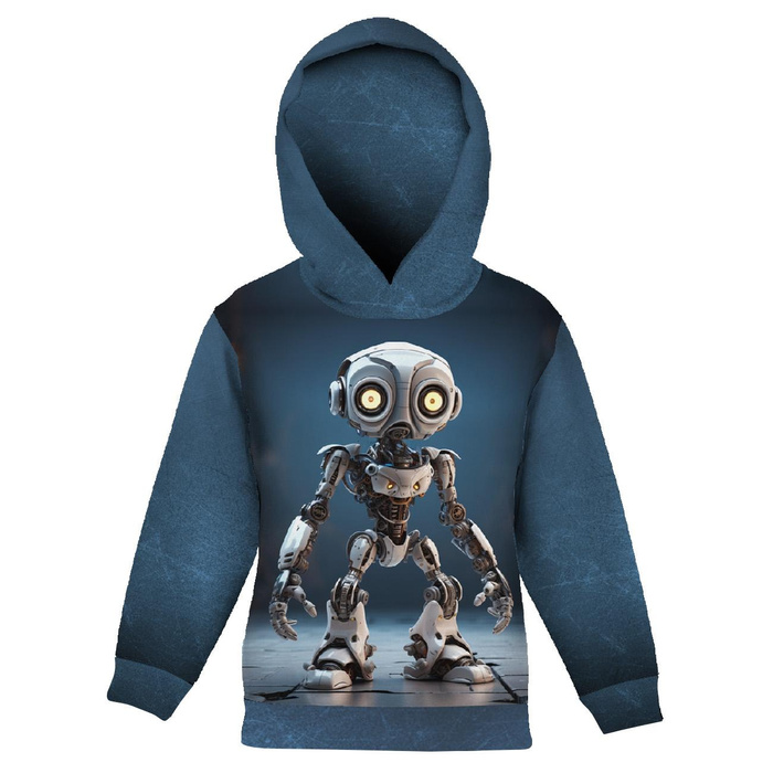 KINDER HOODIE (ALEX) - ROBOT WZ.3 - Sommersweat (110/116)