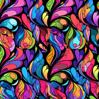 COLORFUL ABSTRACT - lycra 300g