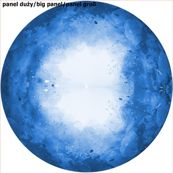 SPECKS (classic blue) -  big circle skirt panel