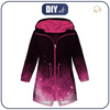 KIDS PARKA (ARIEL) - SPECKS (fuchsia) / black - softshell (158-164)